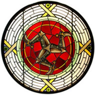 Stained glass from Athol Street courthouse